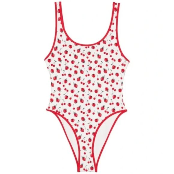 New! PINK x Frankies Bikinis Marlow Swimsuit in Summer Berries 47332 - Picture 1 of 13